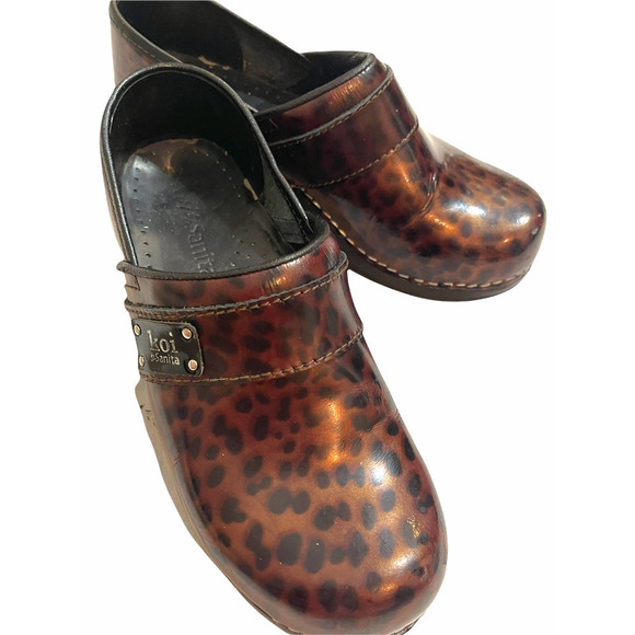 SANITA LEOPARD SPOTTED CLOG - Picture 2 of 8
